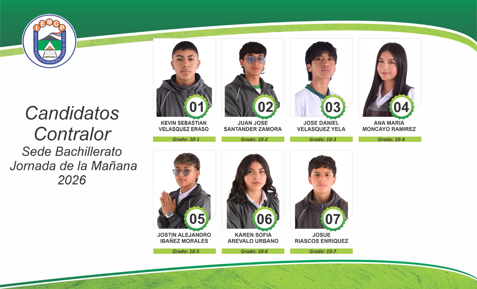 Candidatos Contralor